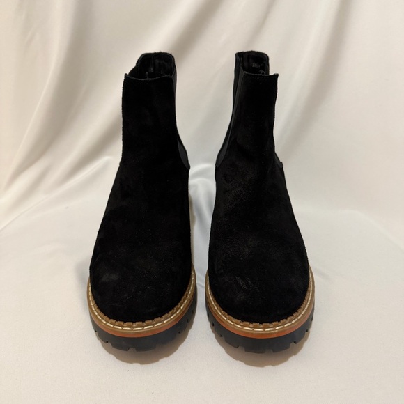 Black Suede Ankle Boots - Picture 3 of 6